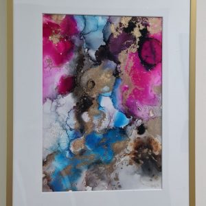 Abstract ink art painting